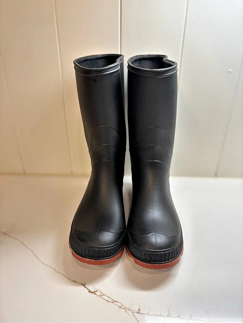 Black Rain Boots Size 4